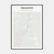 Squamish Map Portrait Poster