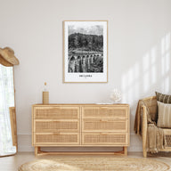 Sri Lanka Portrait B&W Poster