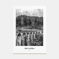 Sri Lanka Portrait B&W Poster