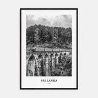Sri Lanka Portrait B&W Poster