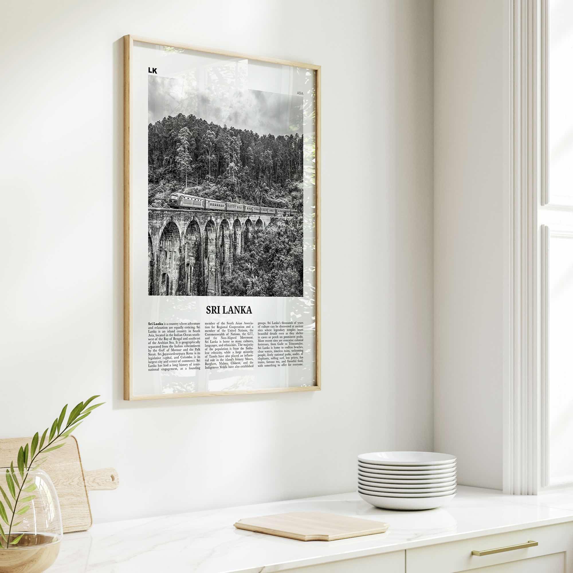 Sri Lanka Print Black and White, Sri Lanka Wall Art, Sri Lanka Poster, Sri Lanka Photo, Sri Jayawardenepura, Kotte, Asia