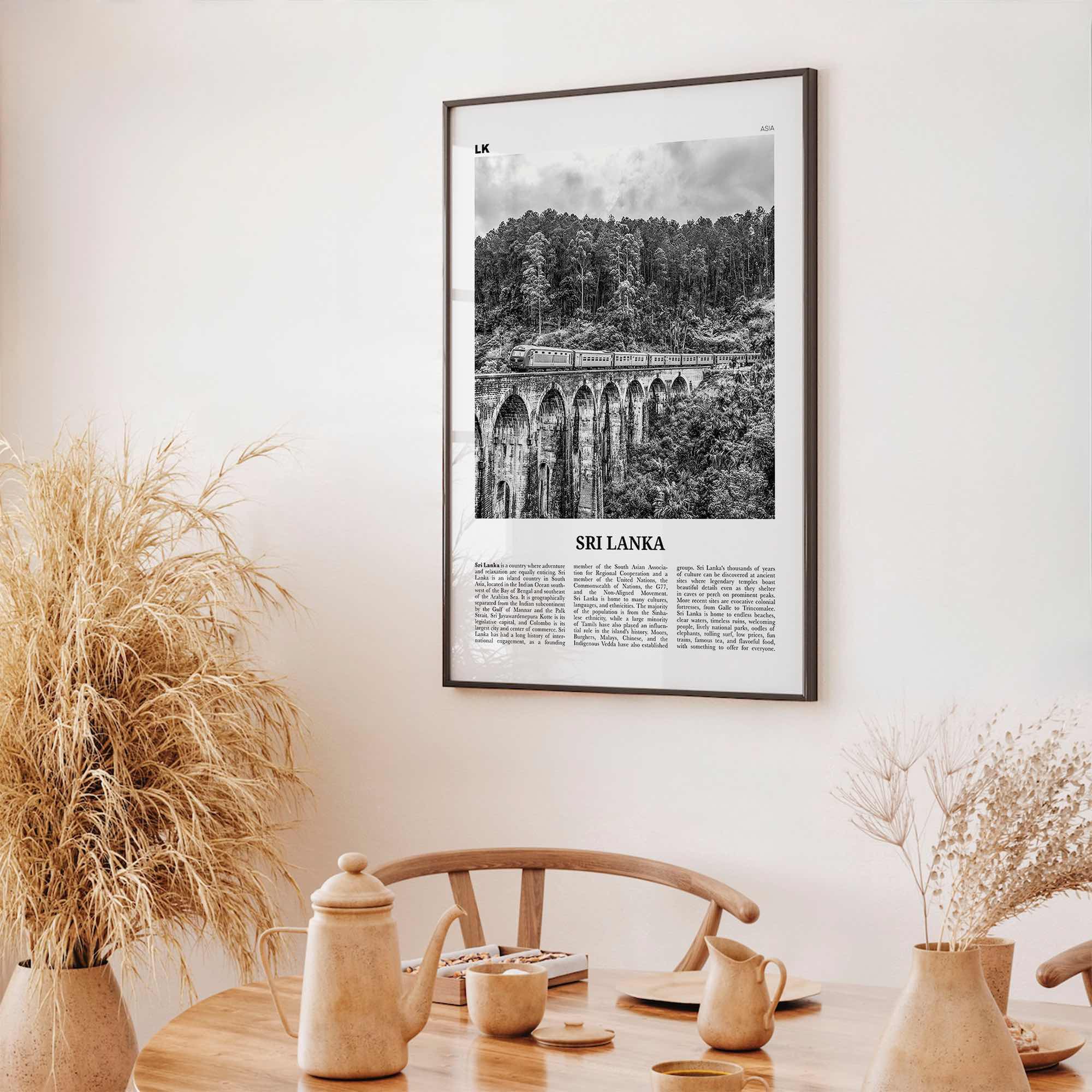 Sri Lanka Print Black and White, Sri Lanka Wall Art, Sri Lanka Poster, Sri Lanka Photo, Sri Jayawardenepura, Kotte, Asia