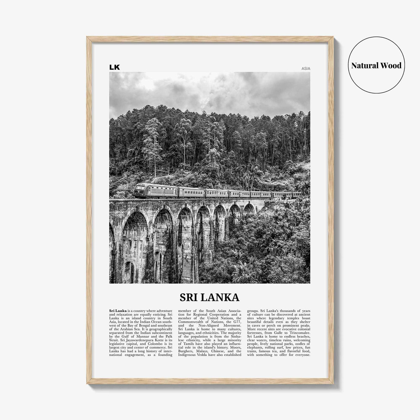 Sri Lanka Print Black and White, Sri Lanka Wall Art, Sri Lanka Poster, Sri Lanka Photo, Sri Jayawardenepura, Kotte, Asia