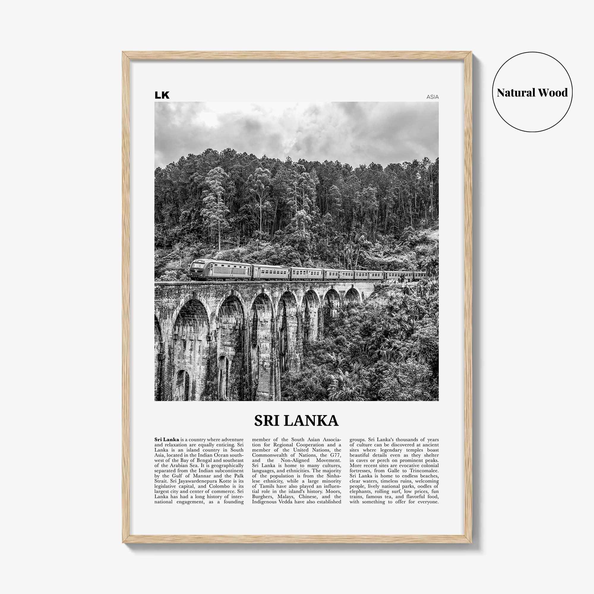 Sri Lanka Print Black and White, Sri Lanka Wall Art, Sri Lanka Poster, Sri Lanka Photo, Sri Jayawardenepura, Kotte, Asia