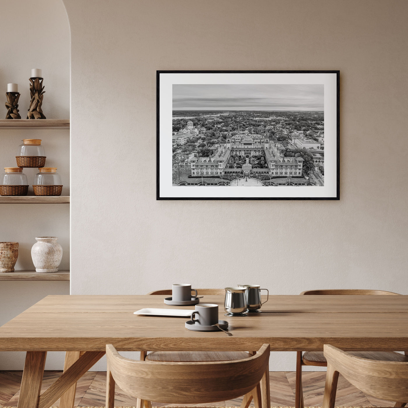 St. Augustine Landscape B&W Poster