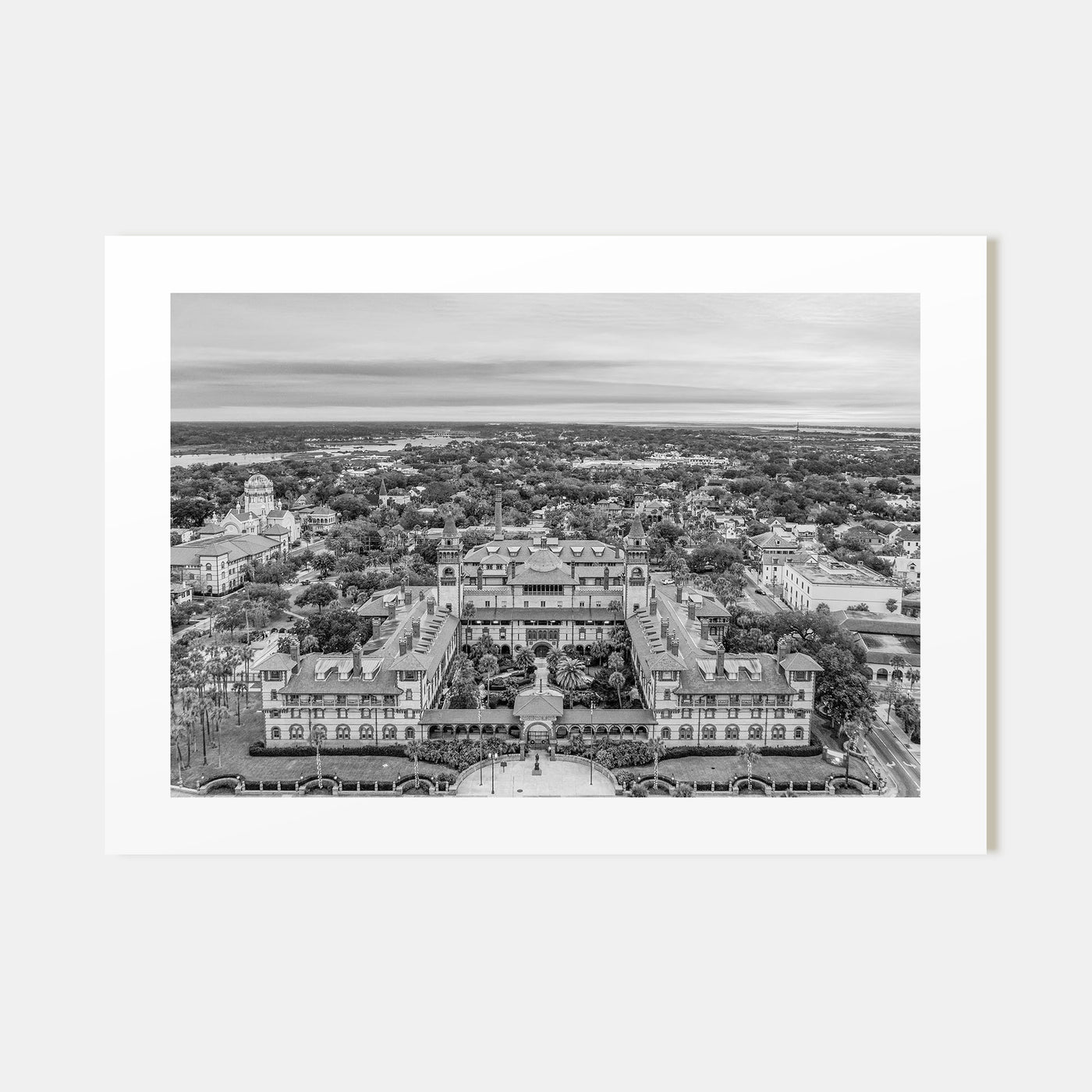 St. Augustine Landscape B&W Poster