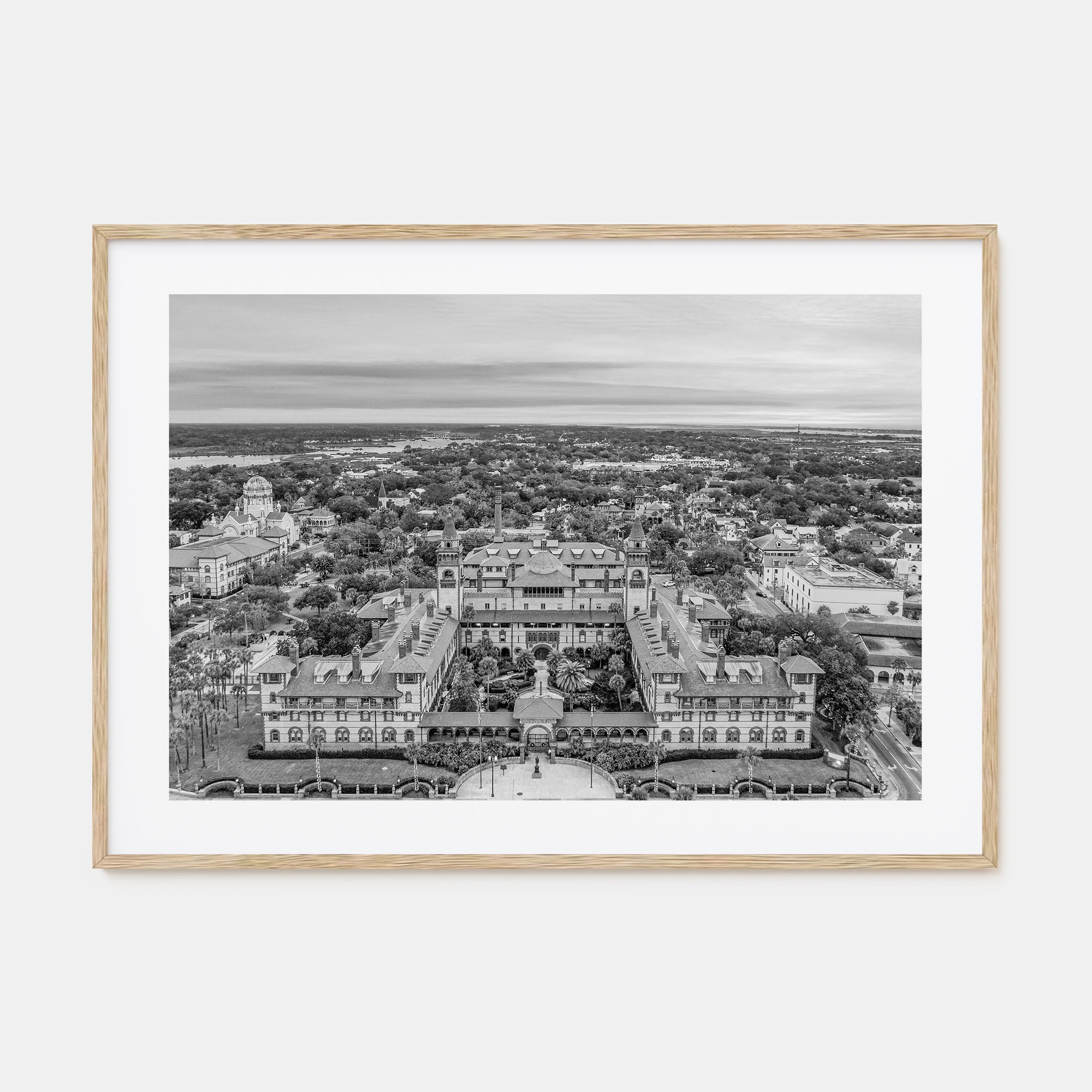 St. Augustine Landscape B&W Poster