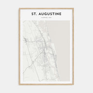 St. Augustine Map Portrait Poster