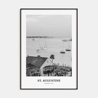 St. Augustine Portrait B&W No 1 Poster