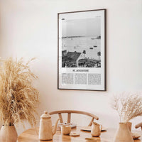St Augustine Print Black and White No 1, St Augustine Wall Art, St Augustine Poster, Saint Augustine, Florida, USA, United States