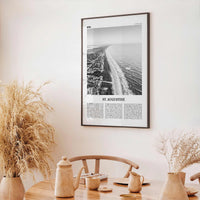 St Augustine Print Black and White No 2, St Augustine Wall Art, St Augustine Poster, Saint Augustine, Florida, USA, United States
