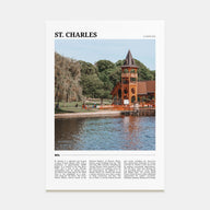 St. Charles, Illinois Travel Color Poster