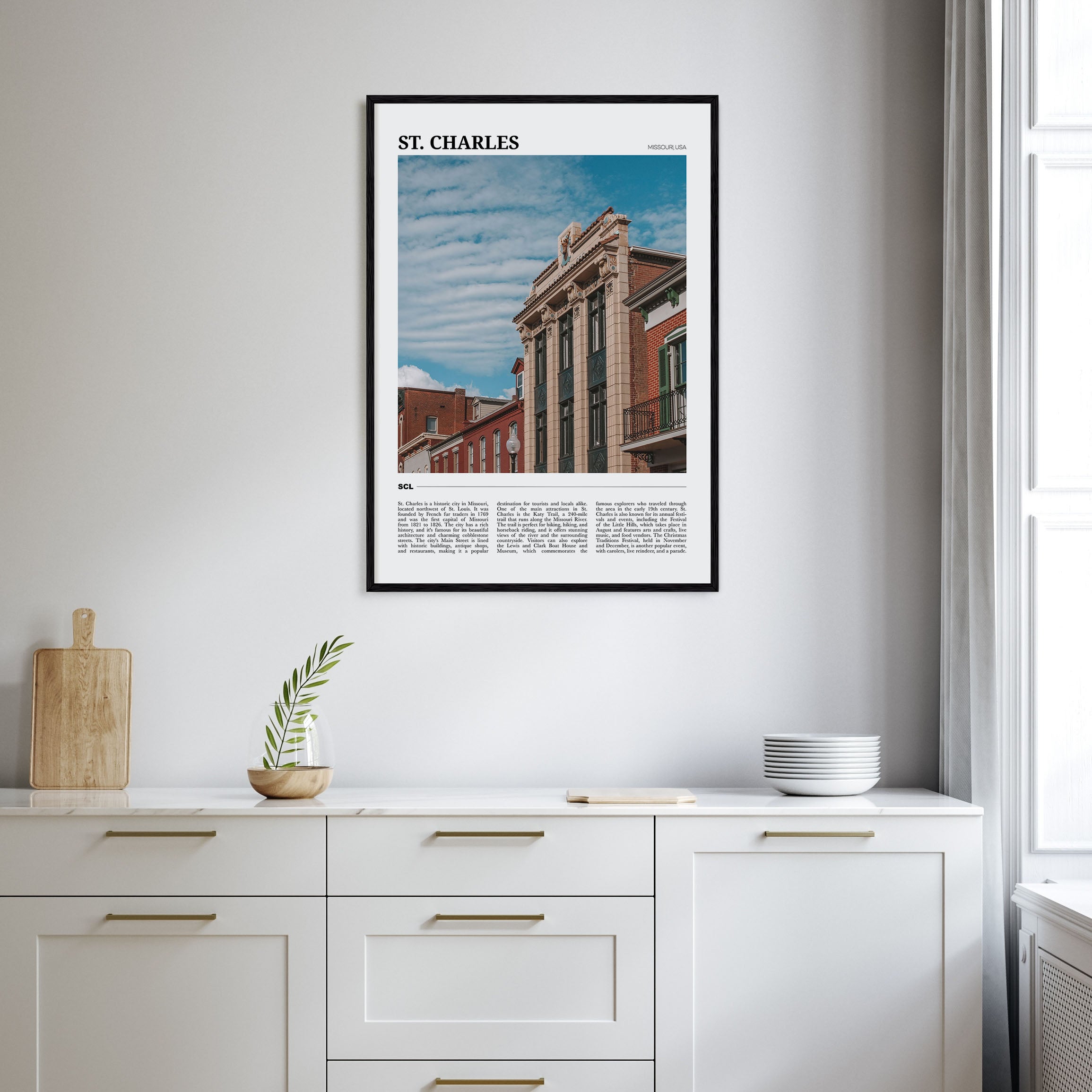 St. Charles, Missouri Travel Color Poster
