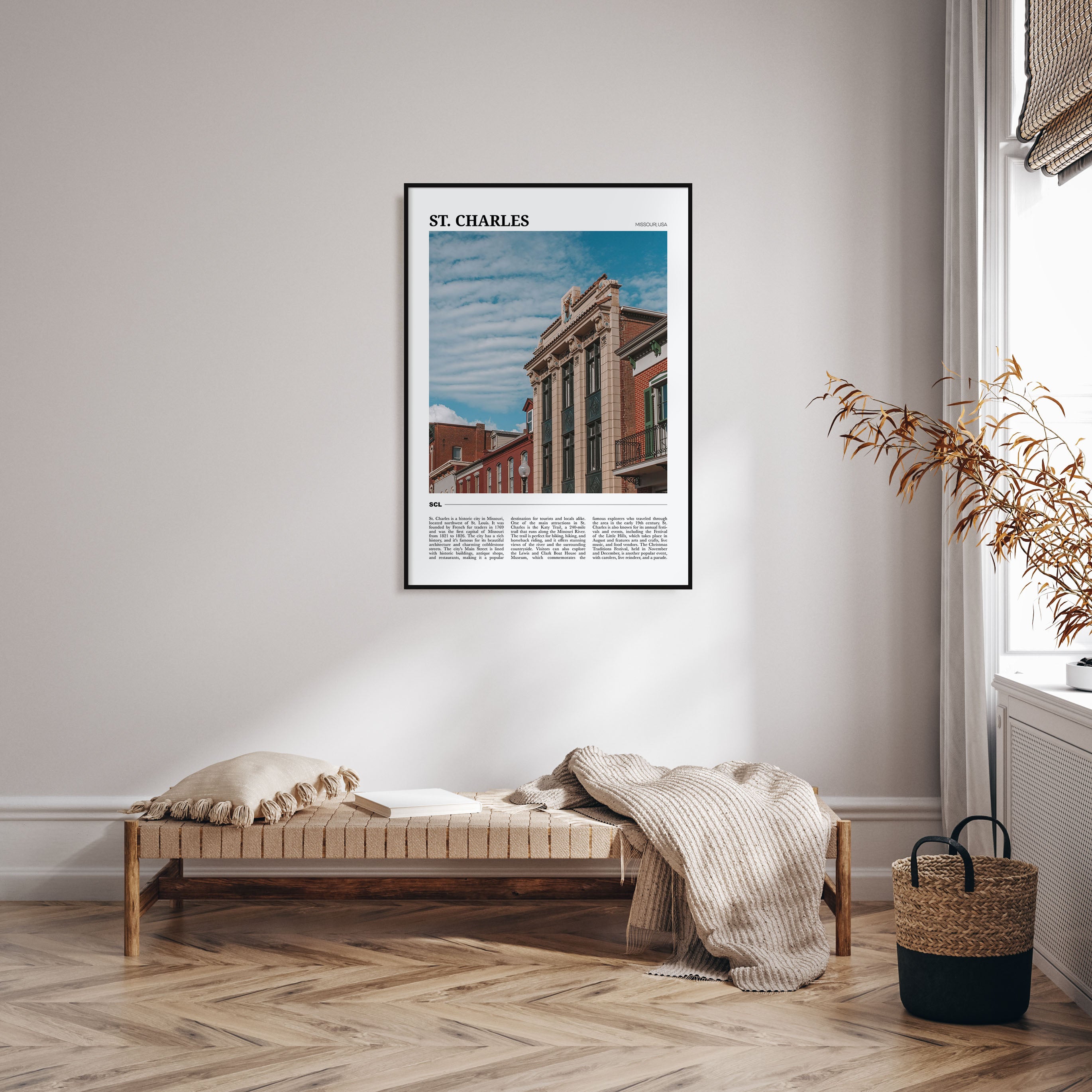 St. Charles, Missouri Travel Color Poster