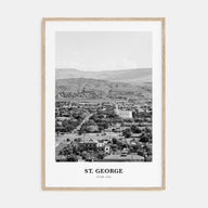 St. George Portrait B&W Poster