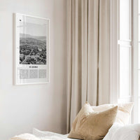 St George Print Black and White, St. George Wall Art, St. George Poster, St. George Photo, St. George Wall Décor, St. George Map, Utah, USA