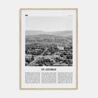St. George Travel B&W Poster