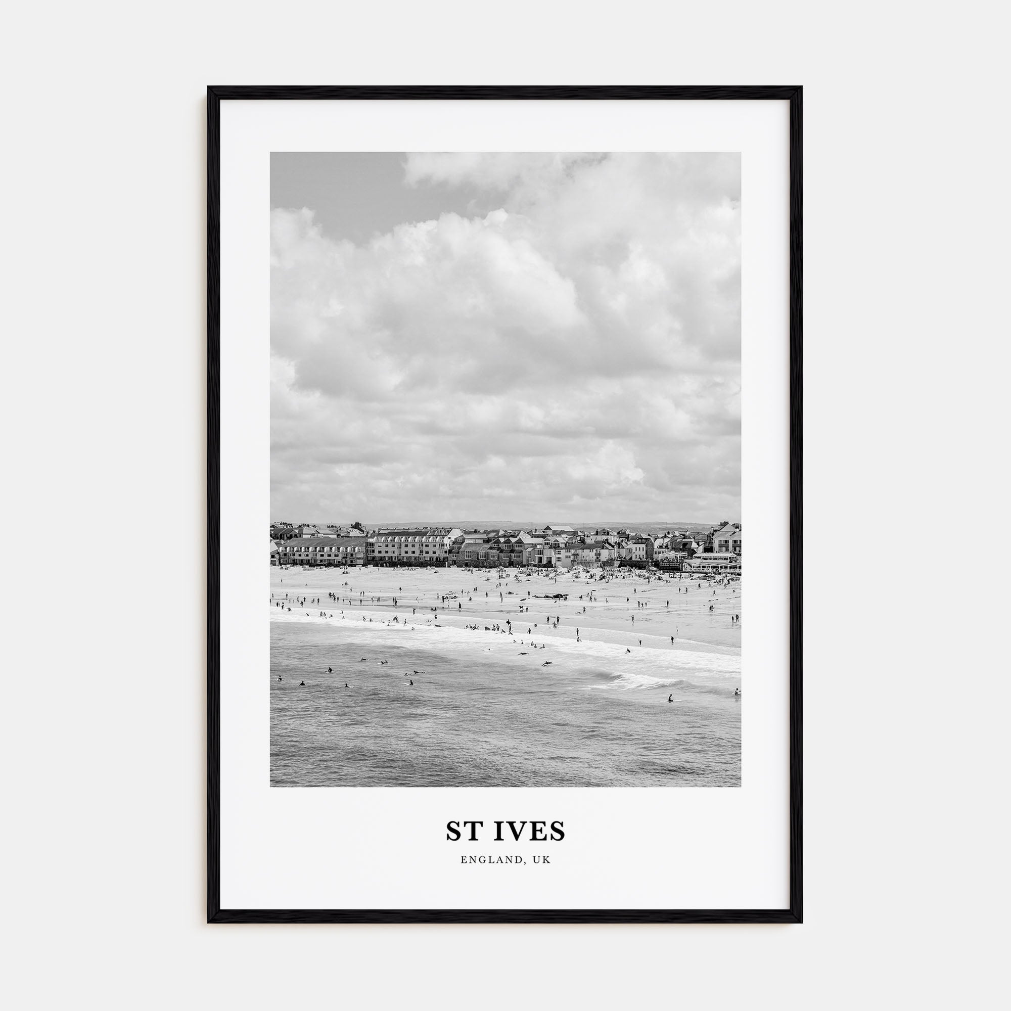 St. Ives Portrait B&W Poster