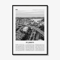 St Johns Print Black and White, St. John’s Wall Art, St. Johns Poster, St. John’s Photo, St. John’s Wall Décor, Saint Johns, Canada