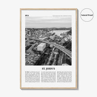 St Johns Print Black and White, St. John’s Wall Art, St. Johns Poster, St. John’s Photo, St. John’s Wall Décor, Saint Johns, Canada