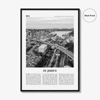 St Johns Print Black and White, St. John’s Wall Art, St. Johns Poster, St. John’s Photo, St. John’s Wall Décor, Saint Johns, Canada