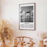 St Julians Print Black and White, St. Julian’s Wall Art, St. Julian’s Poster, St. Julian’s Photo, St. Julian’s Décor, St. Julian’s Map