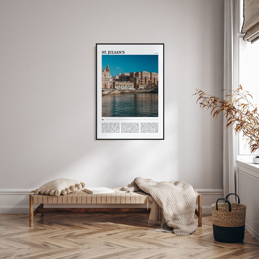 St. Julian's Travel Color Poster