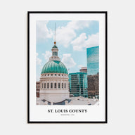 St. Louis County Portrait Color Poster