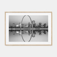 St. Louis Landscape B&W Poster