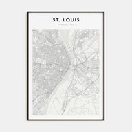 St. Louis Map Portrait Poster