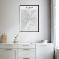 St. Louis Map Portrait Poster