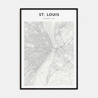 St. Louis Map Portrait Poster