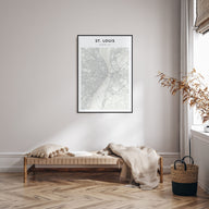 St. Louis Map Portrait Poster