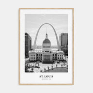 St. Louis Portrait B&W No 1 Poster