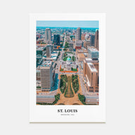 St. Louis Portrait Color Poster