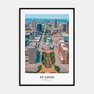 St. Louis Portrait Color Poster