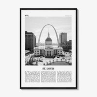 St Louis Print Black and White No 1, St Louis Wall Art, St Louis Poster, St Louis Photo, Saint Louis, Missouri, USA, United States