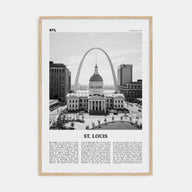 St. Louis Travel B&W No 1 Poster