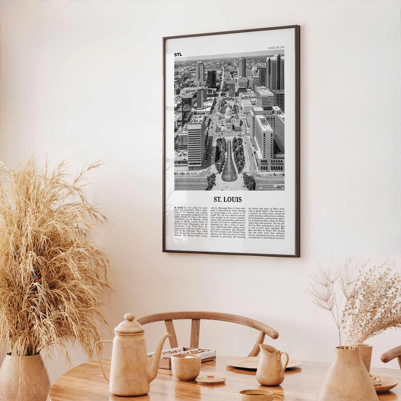 St Louis Print Black and White No 2, St Louis Wall Art, St Louis Poster, St Louis Photo, Saint Louis, Missouri, USA, United States