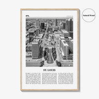 St Louis Print Black and White No 2, St Louis Wall Art, St Louis Poster, St Louis Photo, Saint Louis, Missouri, USA, United States