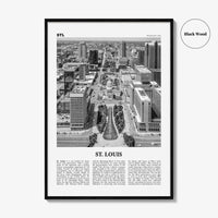 St Louis Print Black and White No 2, St Louis Wall Art, St Louis Poster, St Louis Photo, Saint Louis, Missouri, USA, United States