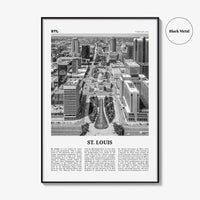 St Louis Print Black and White No 2, St Louis Wall Art, St Louis Poster, St Louis Photo, Saint Louis, Missouri, USA, United States