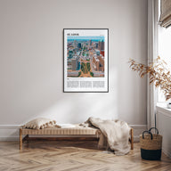 St. Louis Travel Color Poster