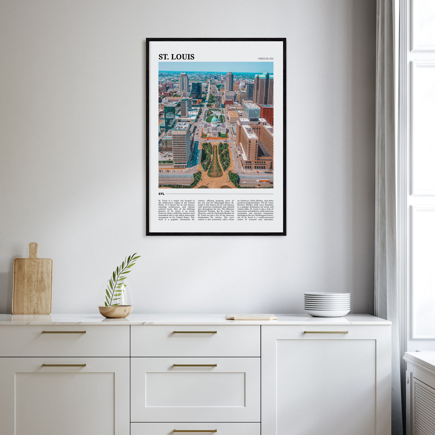 St. Louis Travel Color Poster
