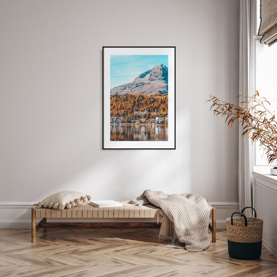 St. Moritz Photo Color Poster