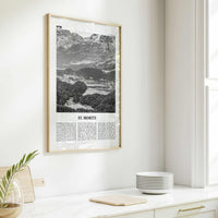 St Moritz Print Black and White, St Moritz Wall Art, St Moritz Poster, St Moritz Photo, Sankt Moritz Poster Print, Switzerland, Swiss, Alps