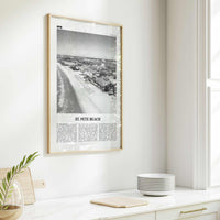 St Pete Beach Print Black and White No 1, St Pete Beach Wall Art, St Pete Beach Poster, St Pete Beach Photo, St Pete Beach Décor, Florida