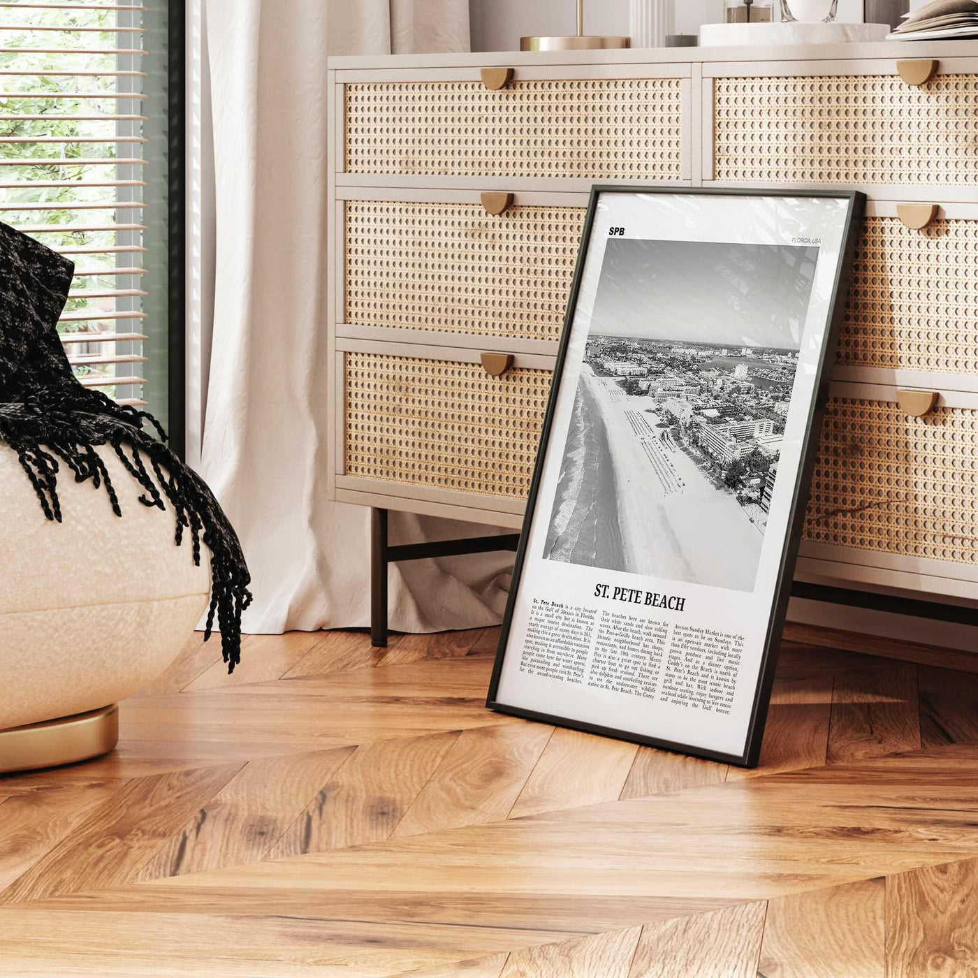 St Pete Beach Print Black and White No 1, St Pete Beach Wall Art, St Pete Beach Poster, St Pete Beach Photo, St Pete Beach Décor, Florida