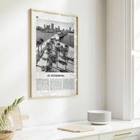 St Petersburg Print Black and White Florida No 2, St Petersburg Wall Art, St Petersburg Poster, St Petersburg Photo, Petersburg Décor