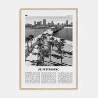 St. Petersburg, Florida Travel B&W No 2 Poster
